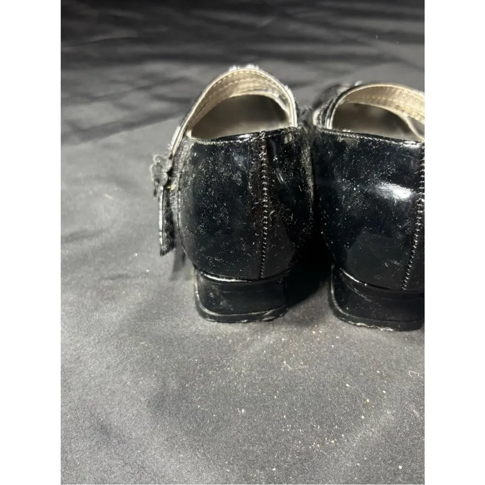 Josmo Girls Black Patent Mary Jane Shoes EPC Size 12